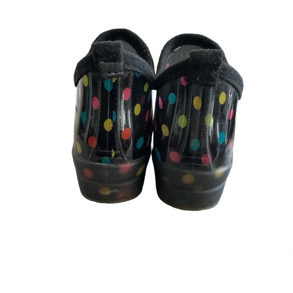 CAPELLI of NEW YORK Short Multi Color Polka Dot Rain Boot - Size 6‎